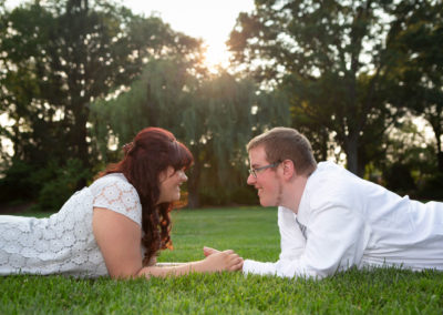 Engagement photos of the bride and the groom.