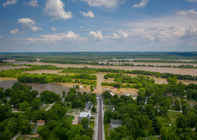 A photo of the 2019 flood.